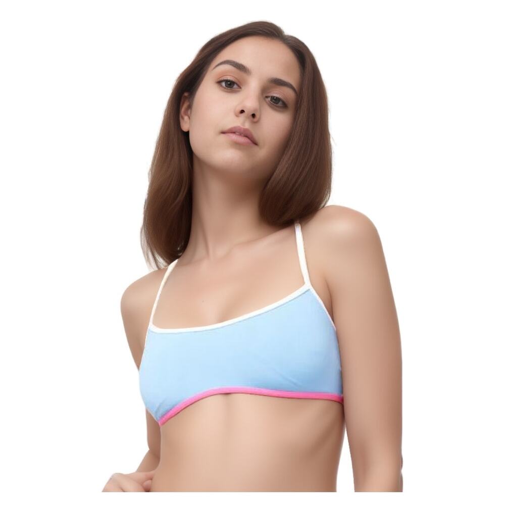 L*Space Pamela Tankini Top in Aura-White-Bubblegum NWT Size Small
